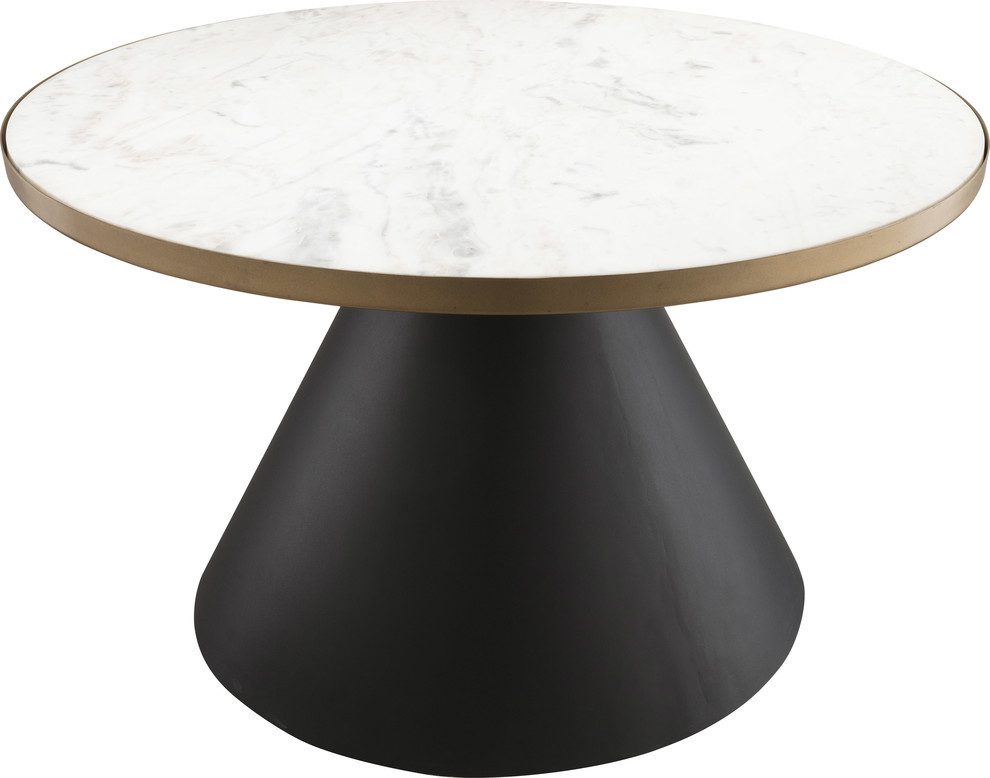 Richard Marble Cocktail Table   Transitional   Coffee Tables   by HedgeApple  Houzz