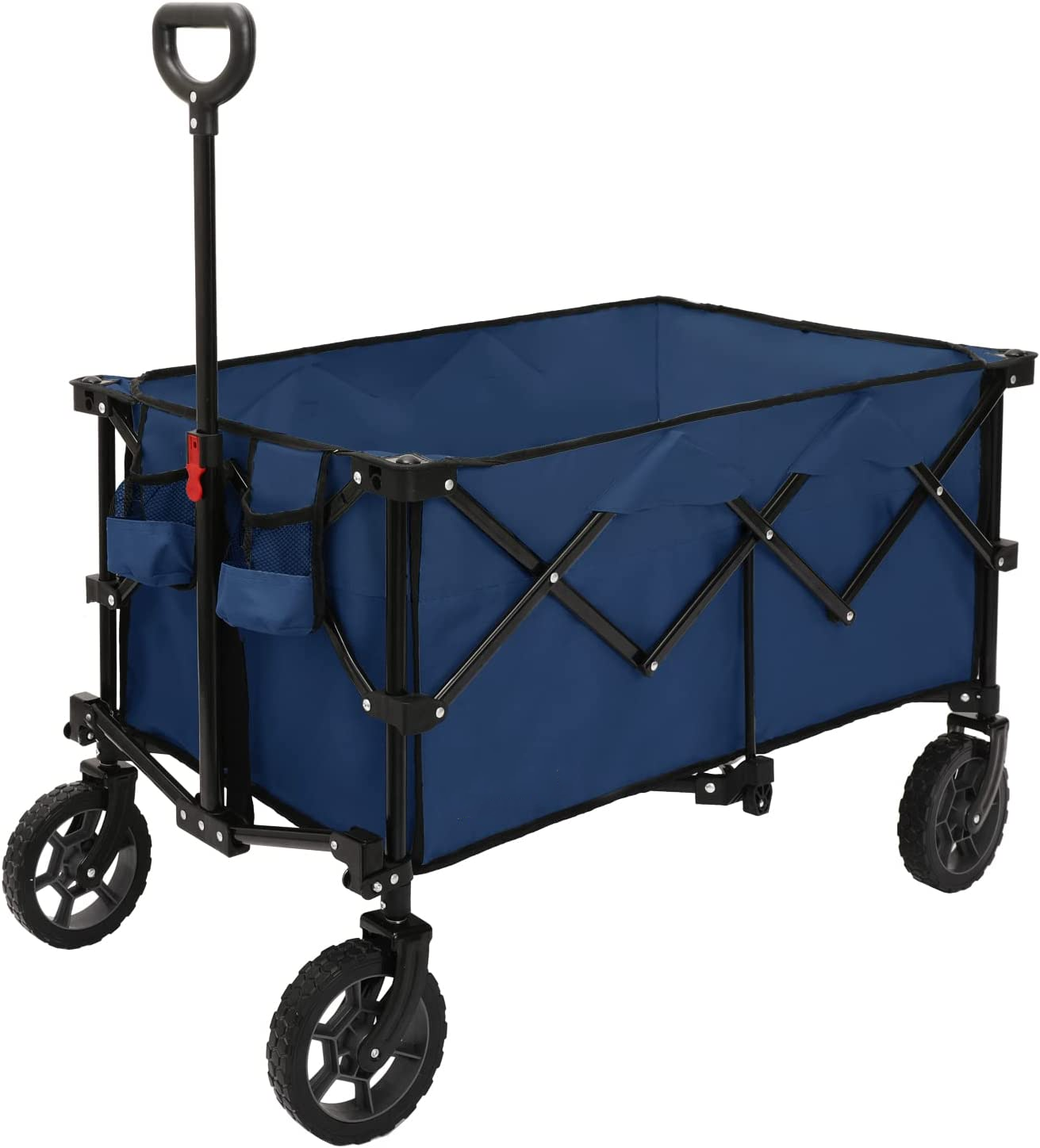 Collapsible Outdoor Utility Wagon with All-Terrain Beach Wheels