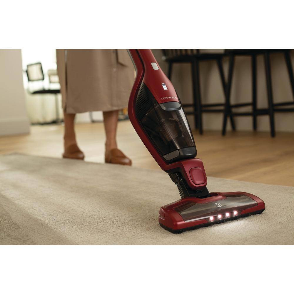 Electrolux Ergorapido Pet Bagless Cordless with Detachable Handset in Red Stick Vacuum EHVS3510AR