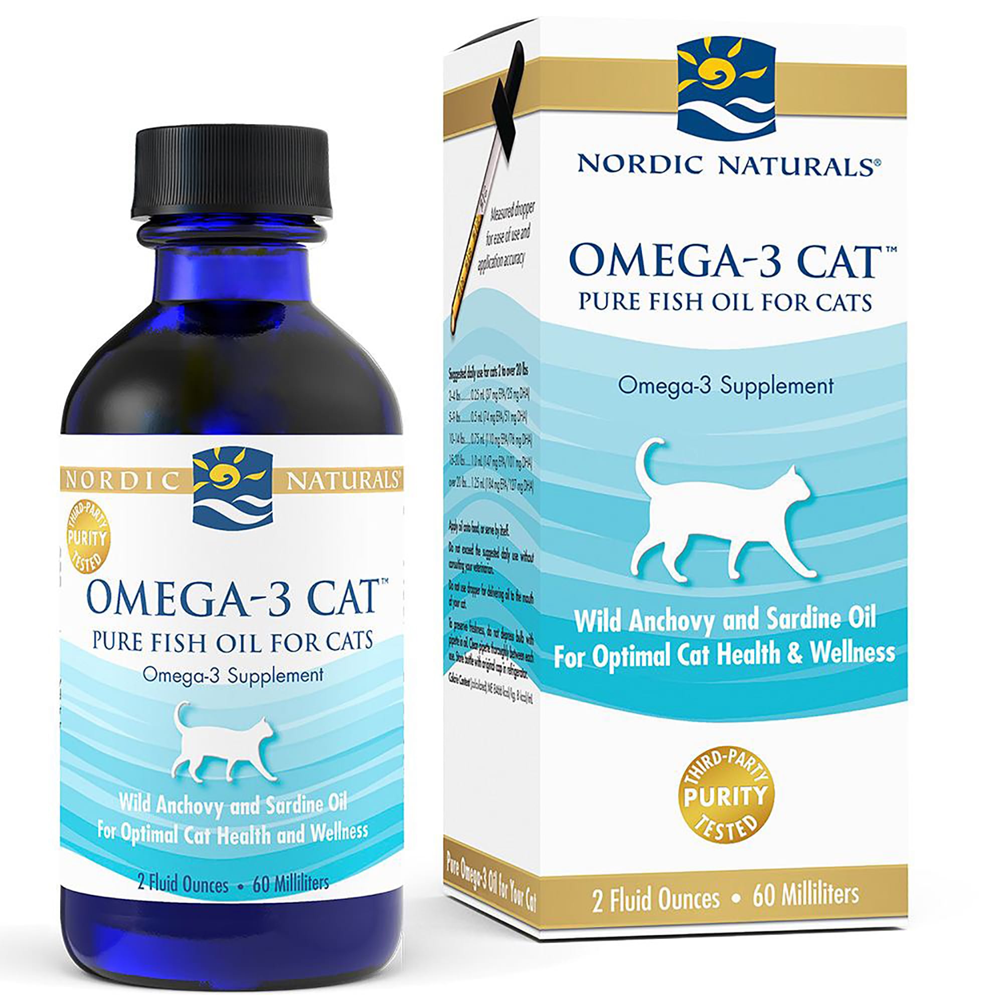 Nordic Naturals Omega-3 Oil for Cats， 2 fl. oz.