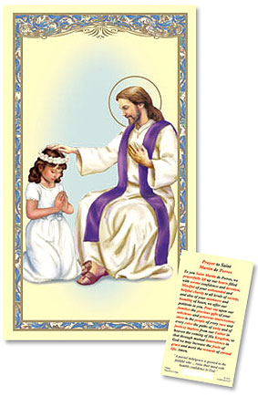 Ambrosiana TS075 Reconciliation   Girl Holy Card