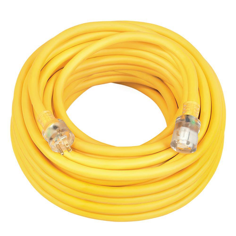 Southwire 25 ft. 103 SJEOOW Outdoor Extension Cord with Lighted Plug 1787SW0002