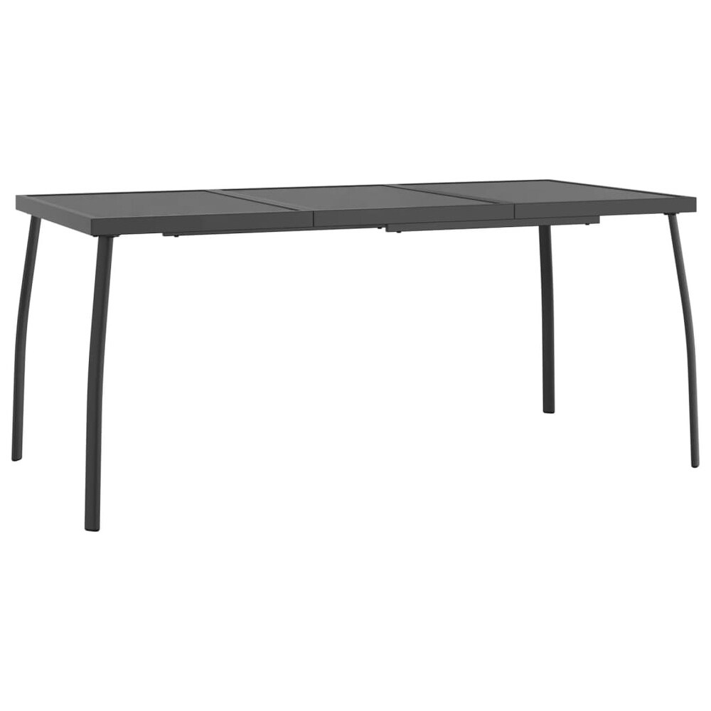 vidaXL Patio Table Anthracite 19.7\