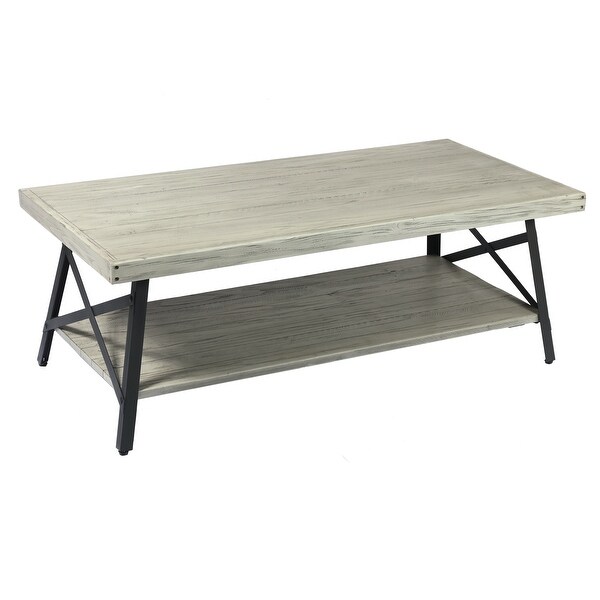 Carbon Loft Oliver Rustic Wood Coffee Table