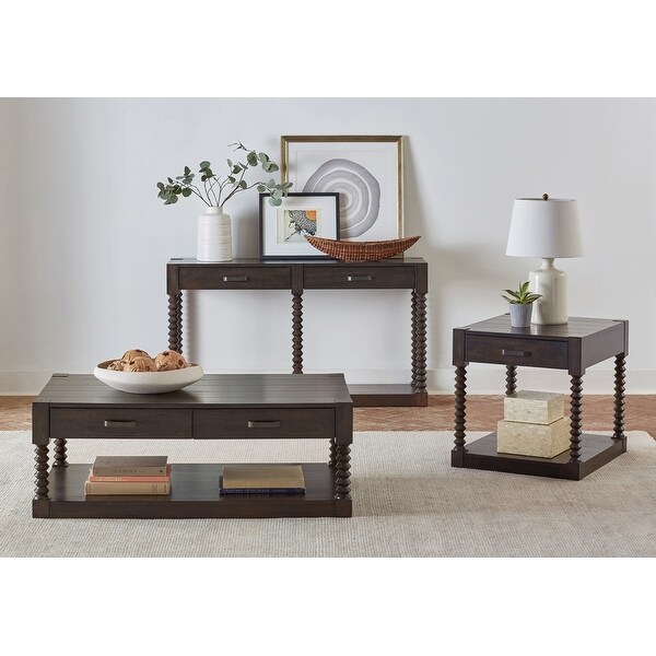 Coaster Furniture Meredith Coffee Bean 2-drawer Coffee Table