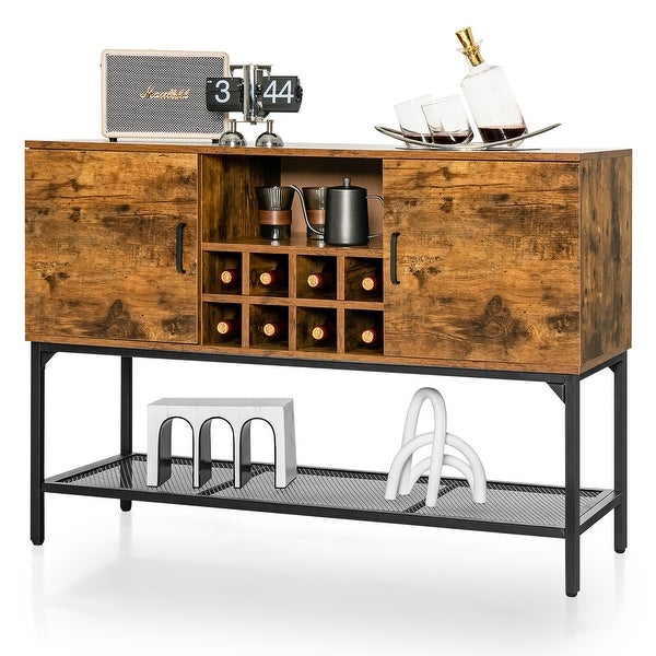 Costway Industrial Kitchen Buffet Sideboard 2-Door Console Table - See Details