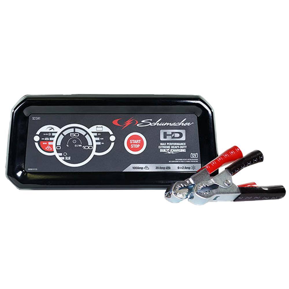 Schumacher Electric Schumacher Automotive 12-Volt 100-Amp Fully Automatic Battery Charger and Jump Starter SC1341