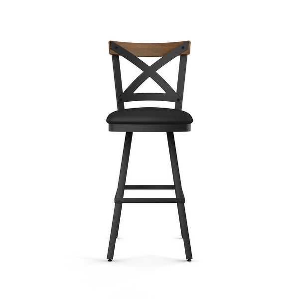 Amisco Snyder Swivel Counter and Bar Stool