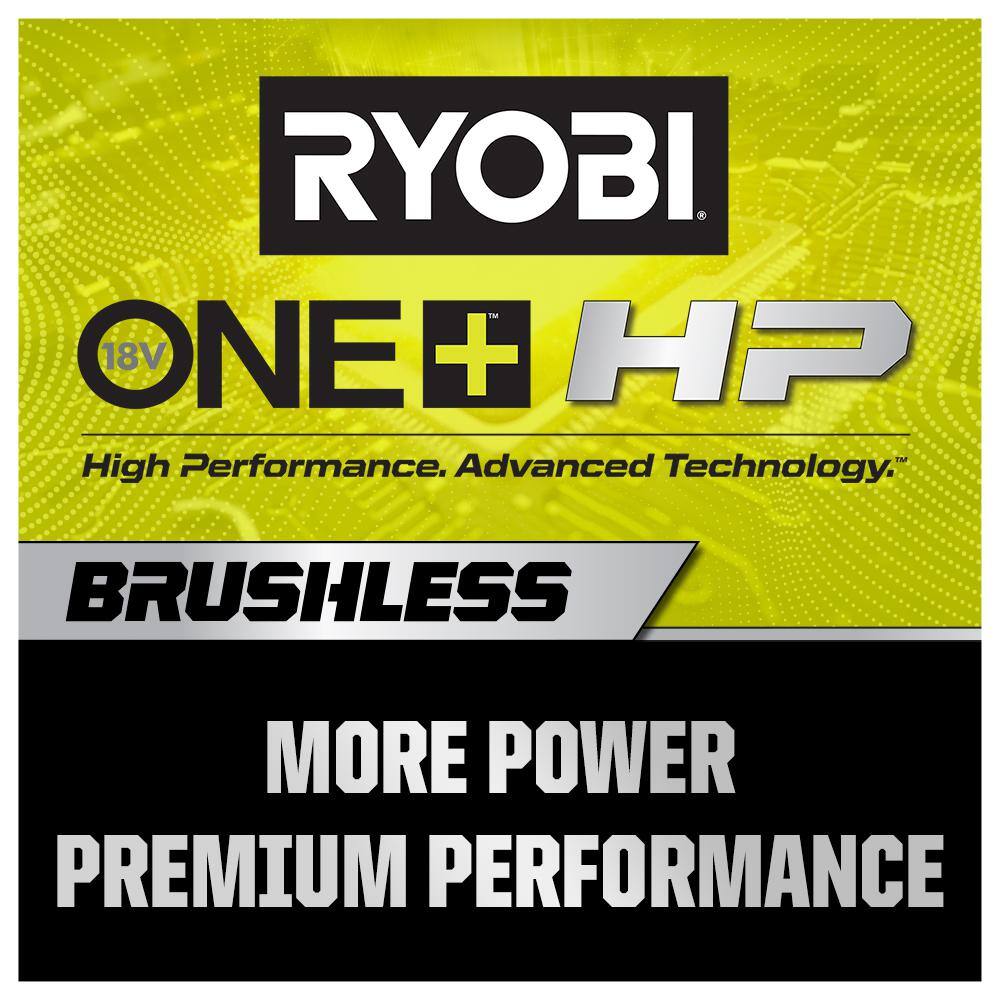 RYOBI ONE+ HP 18V Brushless Cordless 2-Tool Combo Kit with DrillDriver Batteries Charger and Bag with Extra 2.0 Ah Battery PBLDD01K-PBP003