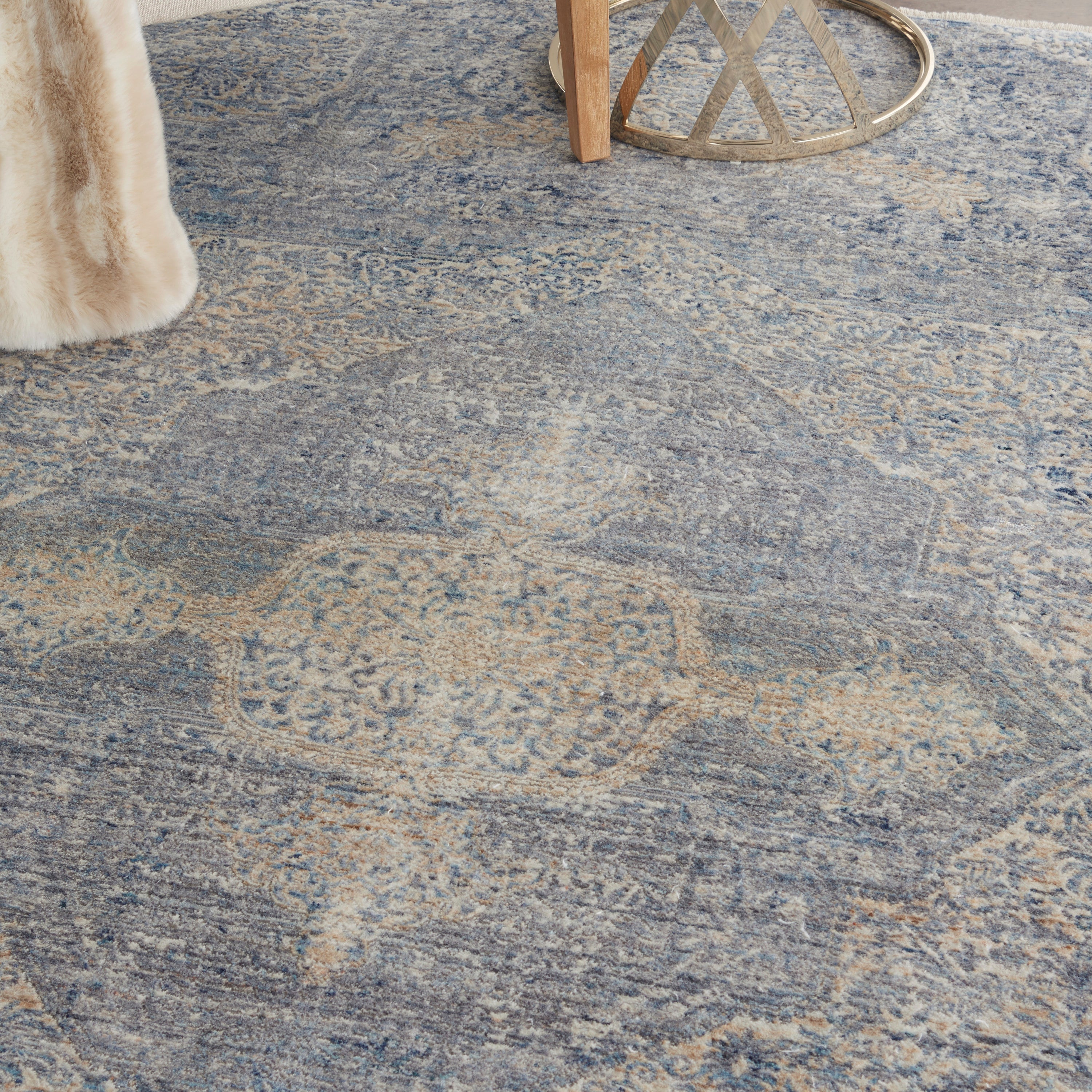 Lustrous Weave Blue/Grey Rug