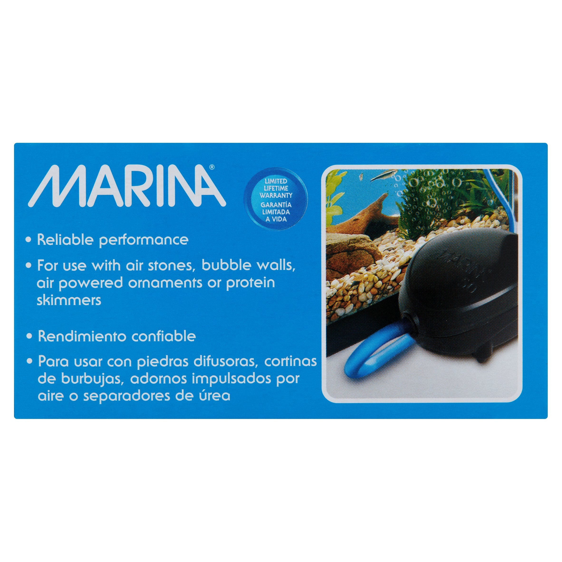 Marina A50 Air Pump， Black， Plastic， Fish