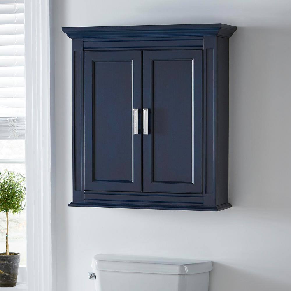 Home Decorators Collection Channing 26 in. W x 28 in. H Wall Cabinet in Royal Blue CGBW2628