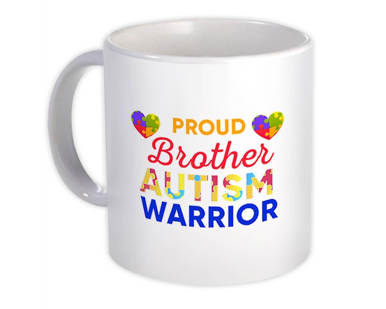 Gift Mug: Proud Brother Autism Warrior Awareness