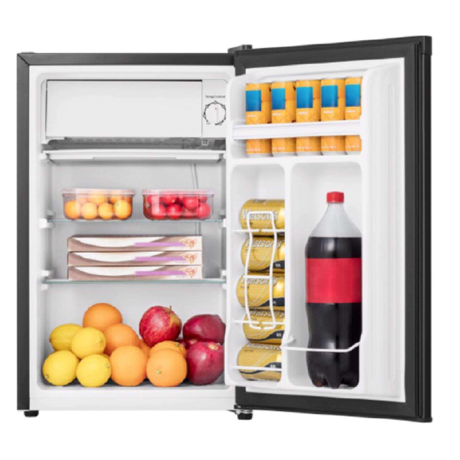 Perfect Aire 4.4 cu ft Black/Silver Steel Mini Refrigerator 110 W