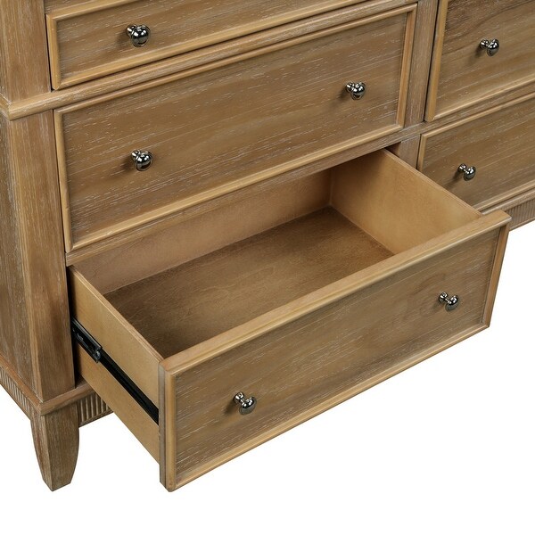 52L Hazel 6-Drawer Solid Wood Storage Cabinet Dresser - - 37176335