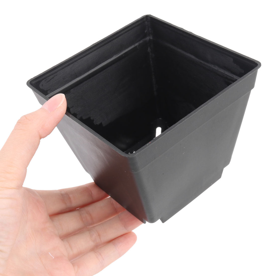 10pcs Coffee Shop Plastic Square Flower Plant Pot Holder Garden Planter