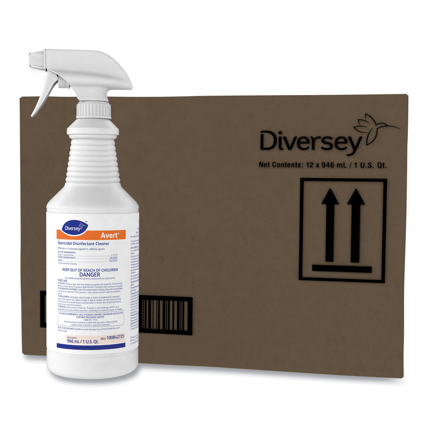 Avert Sporicidal Disinfectant Cleaner by Diverseyandtrade; DVO100842725