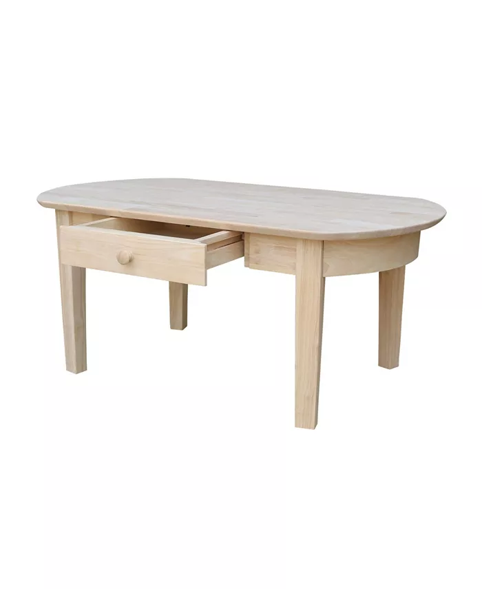 International Concepts Philips Oval Coffee Table