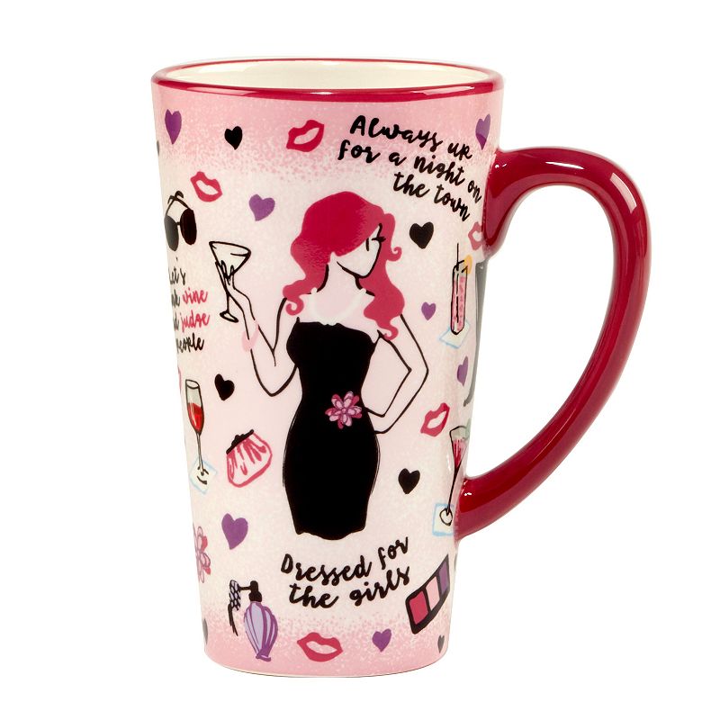 Certified International Lolita Divas on the Loose 4-pc. Latte Mug Set