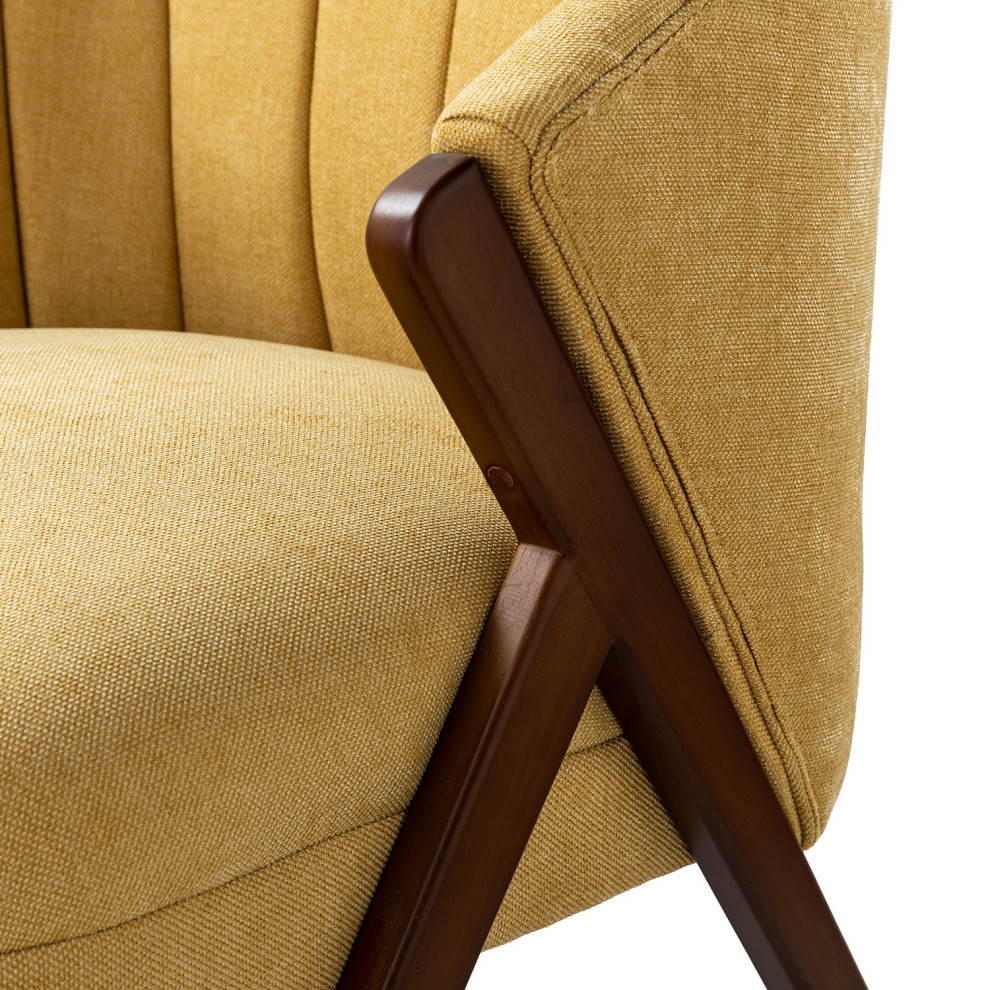 Barrel Chair   Midcentury   Armchairs And Accent Chairs   by Karat Home  Houzz