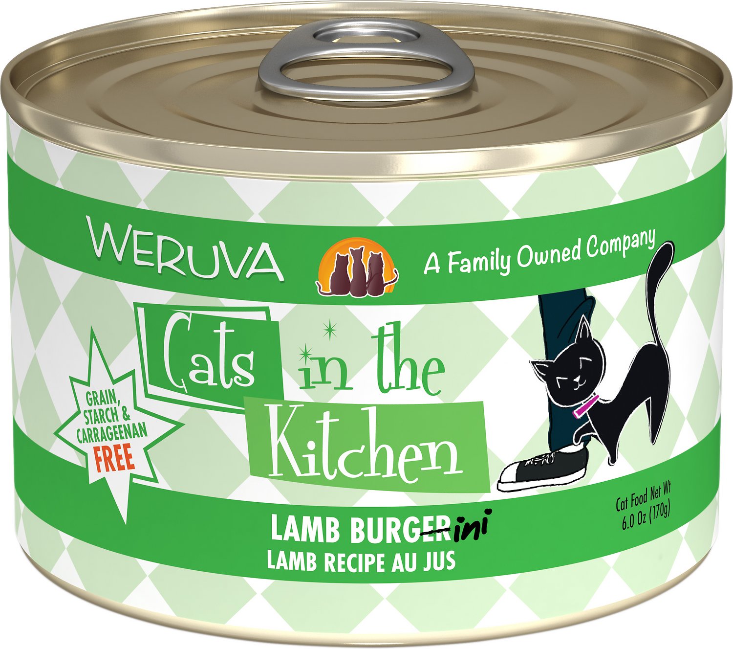 Weruva Cats In The Kitchen Lamb Burgini Lamb Recipe Au Jus Grain Free