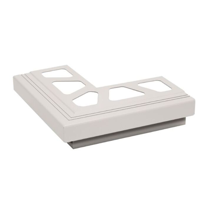 Schluter BARA-RAK 90° Tile Trim - Outside Corner - Bright White (BW)