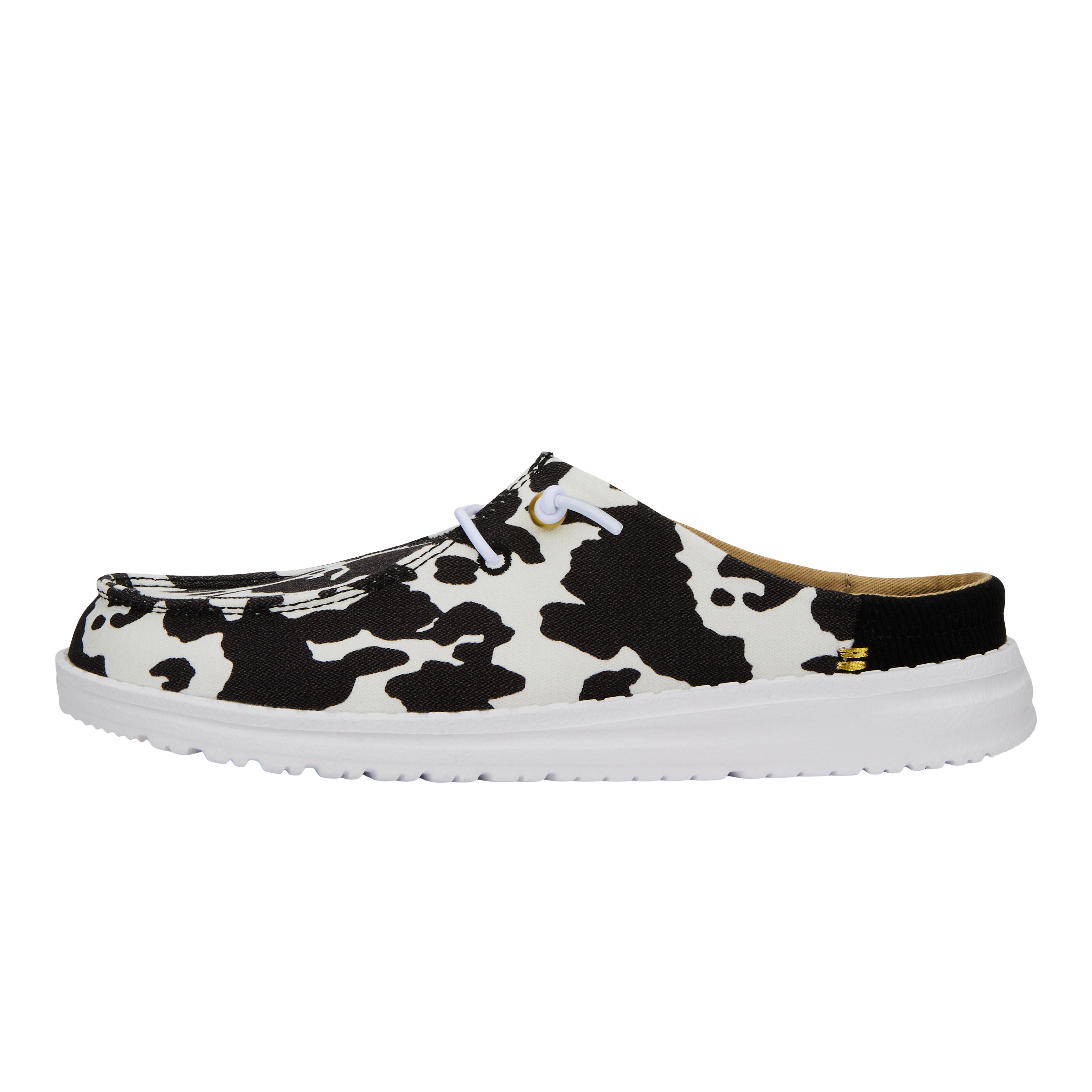 Wendy Slip Classic - White/Black Cow Print