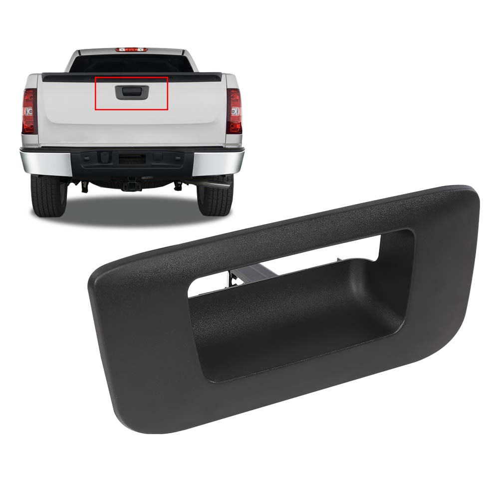 G-Plus New Tailgate Handle Bezel Fit for 2007-2014 Chevry Silverado GMC Sierra 22755303 GM1916107