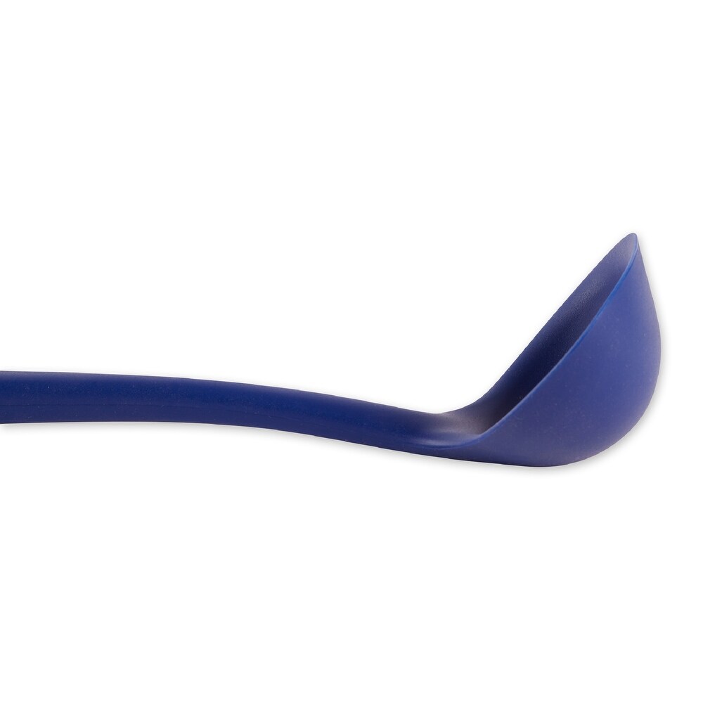 Ela's Silicone Ladle   Blue   11 x 3.5 x .5