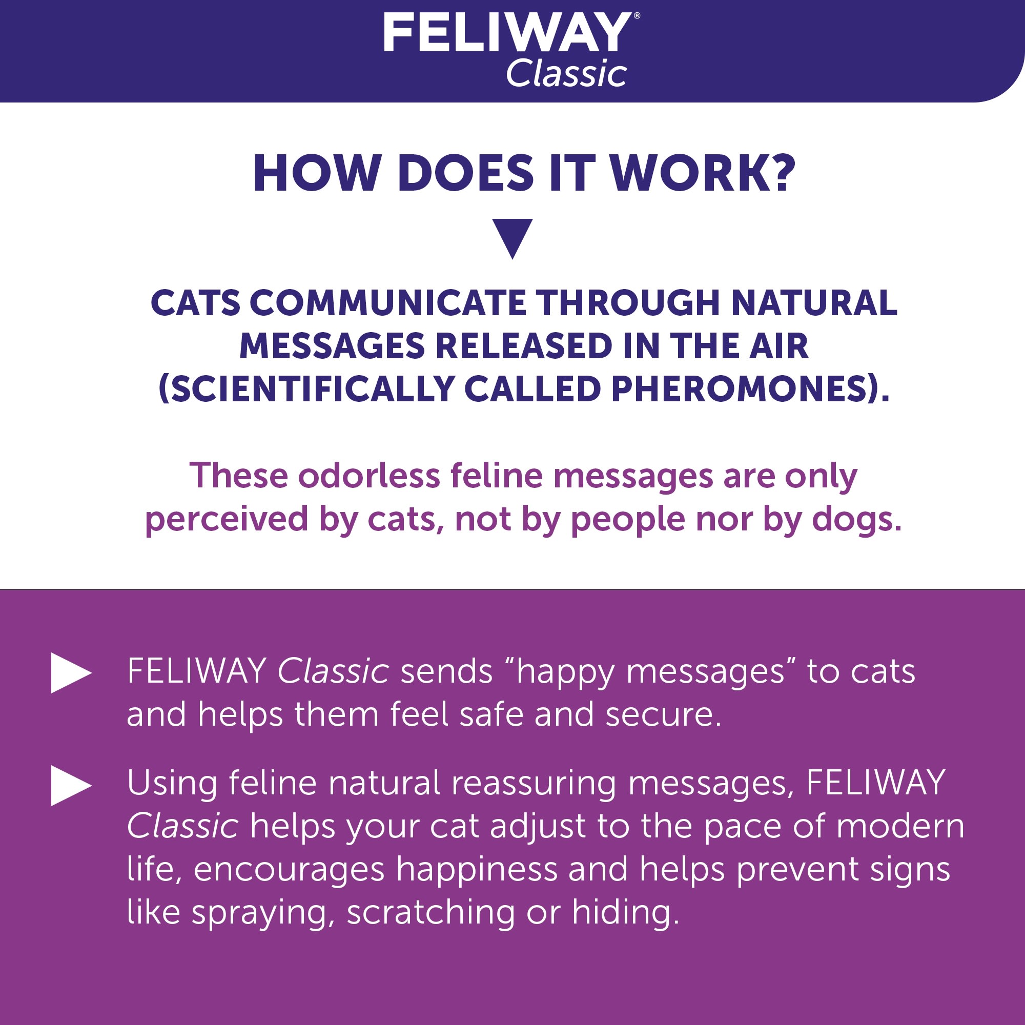 FELIWAY Calming Spray for Cats， 60 ml.