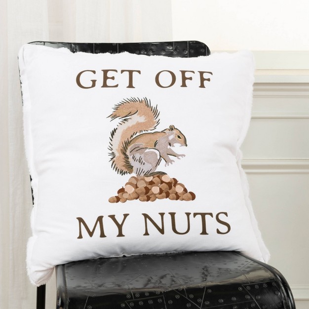 Oversize Squirrel Square Throw Pillow Cover Rizzy Home