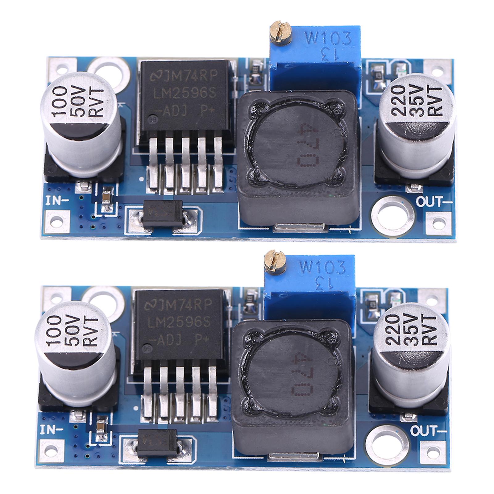 2pcs Dc-dc Ajustable Step Down Power Supply Modules Buck Converters 3.2v~35v To 1.25v~35v 3a