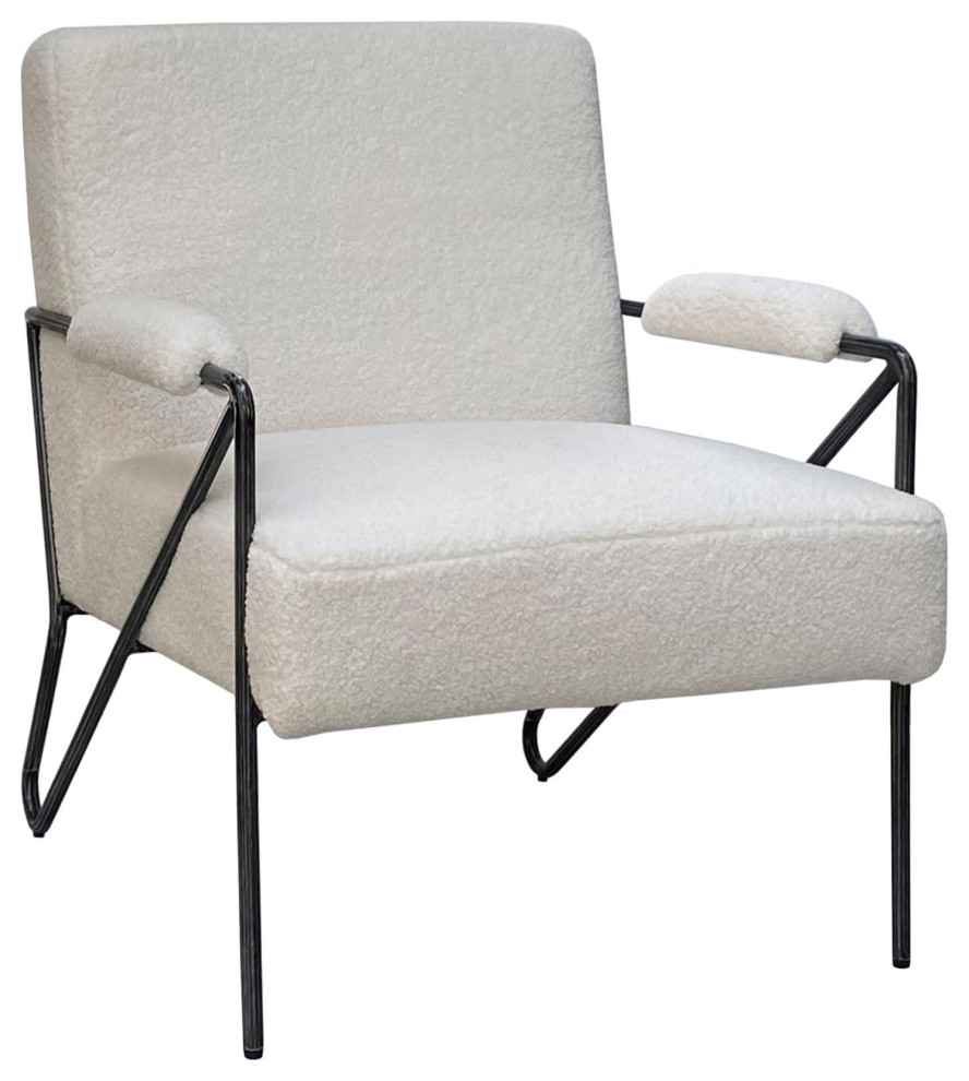 Maelle Club Chair   Midcentury   Armchairs And Accent Chairs   by LH Imports  Houzz