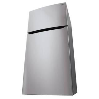 LG 30 in. W 20 cu. ft. Top Freezer Refrigerator w LED Lighting SmartDiagnosis and Multi-Air Flow in Stainless Steel LTCS20030S