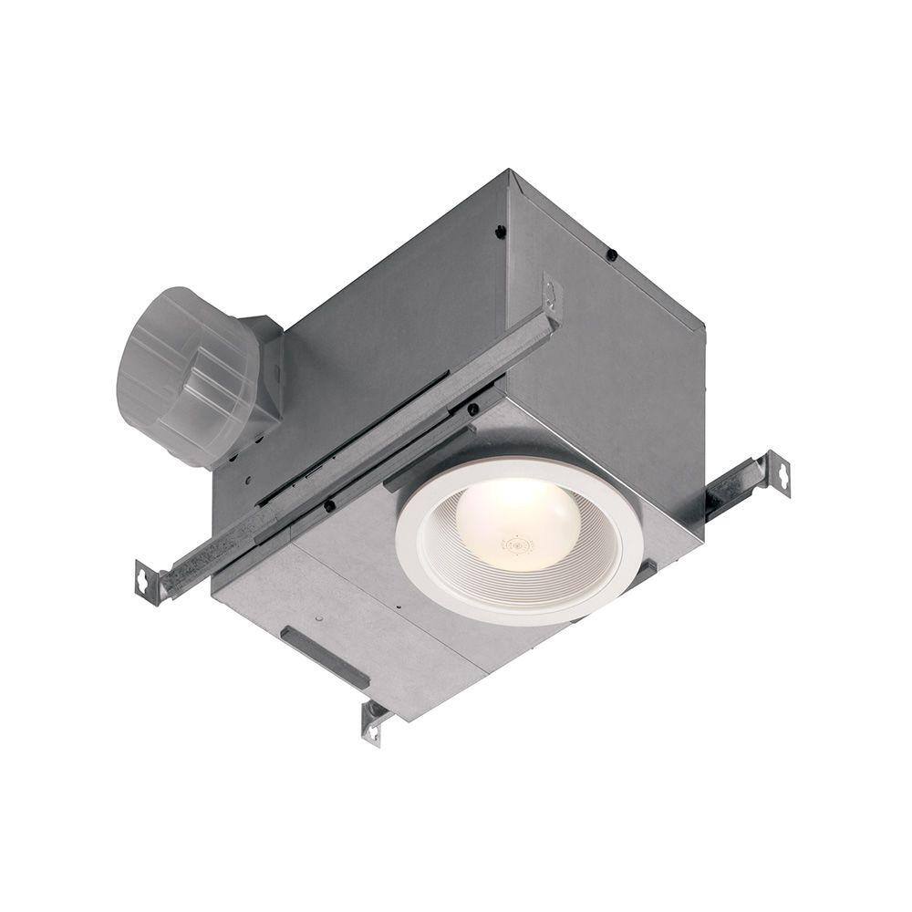 Broan-NuTone 70 CFM White Bathroom Exhaust Fan with Light 744