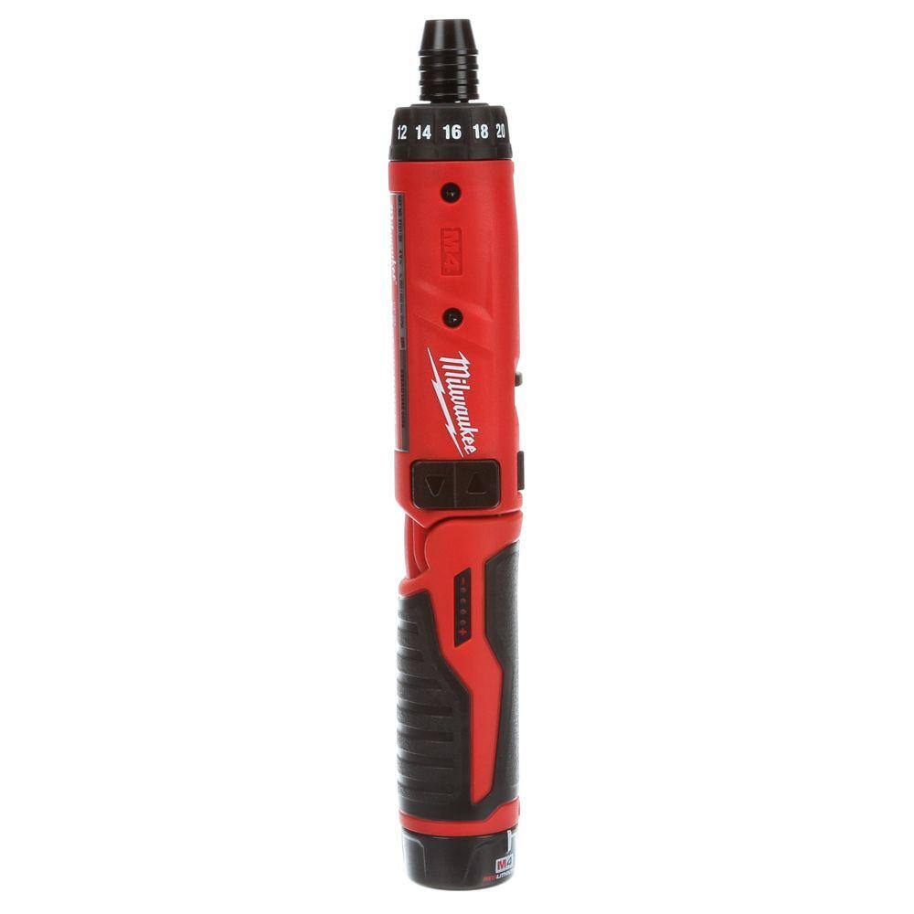 MW M4 4V Lithium-Ion Cordless 14 in. Hex Screwdriver 2-Battery Kit 2101-22