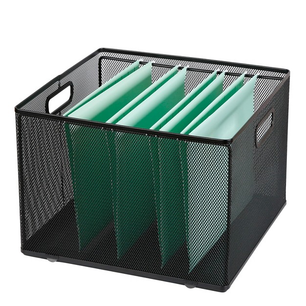 X 14 quot X 13 25 quot Mesh Crate File Box