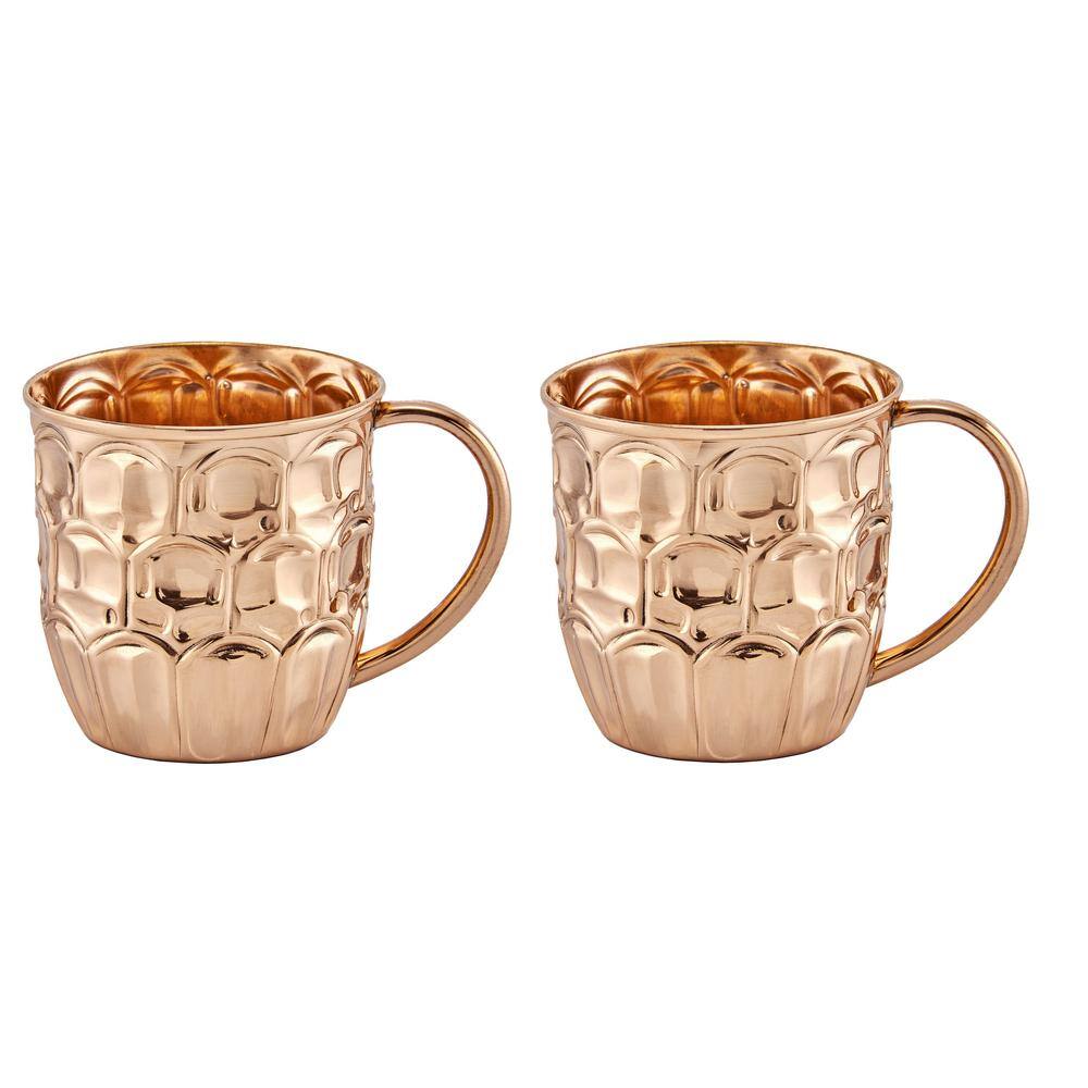 Old Dutch 20 oz. Solid Copper Beer Krugs (Set of 2) 2406