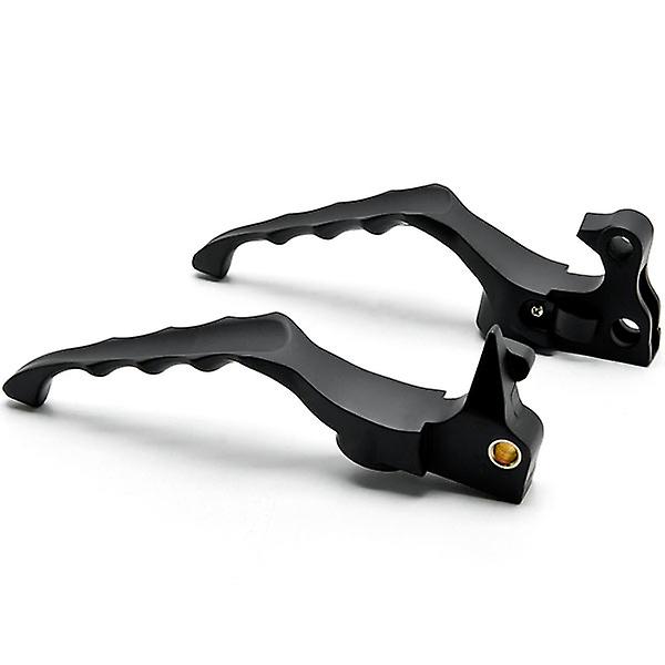 Black Hand Levers Skull Cross Grooved Emblems Compatible with Harley Davidson Sportster 1200 Roadster 2004-2008