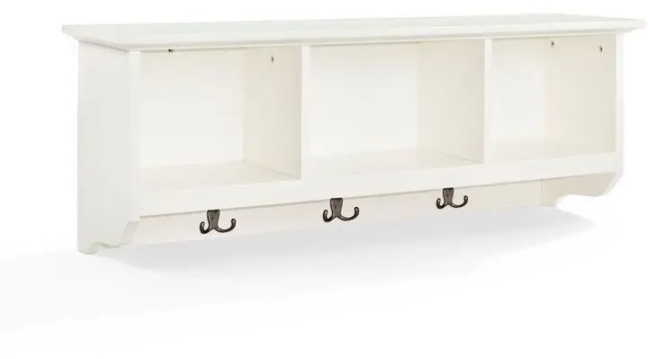 Brennan White Entryway Storage Shelf