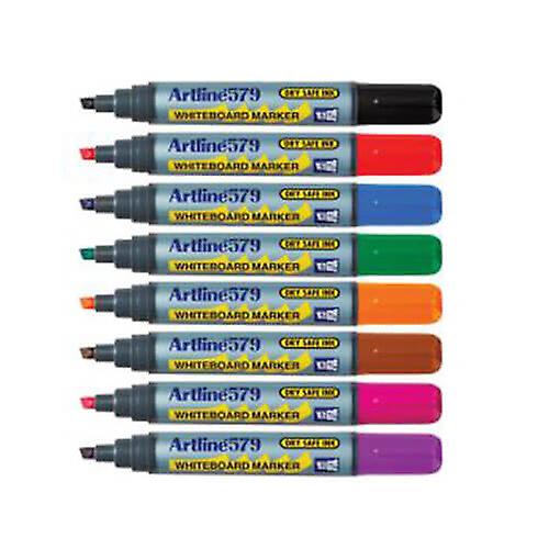 Artline Whiteboard Marker 5mm Chisel Assorted (12pk)