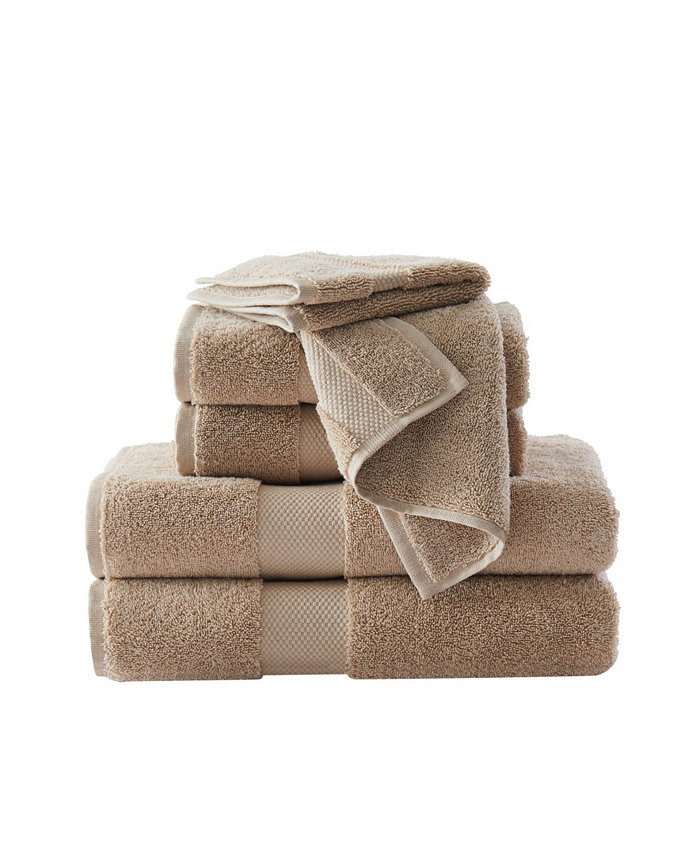 Brooklyn Loom Solid Turkish Cotton Towel Set 6 Piece