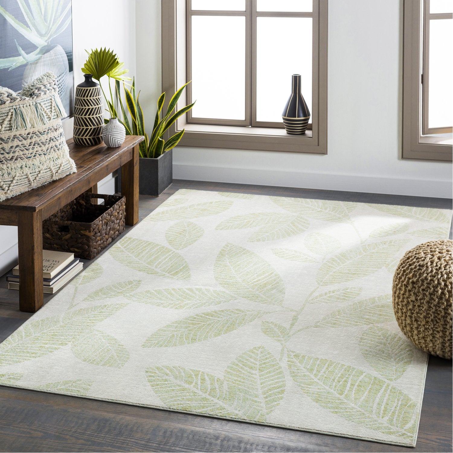 Bodrum Indoor/Outdoor Rug in Grass Green