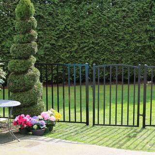 PEAK Aquatine 3 ft. x 4 ft. Black Aluminum Fence Yard Gate 56168