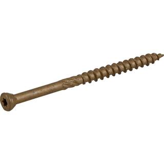 Everbilt #8 x 2-12 in. Star Drive Trim Head Exterior Wood Screws 5 lbs.-Box (655-Piece) 117364