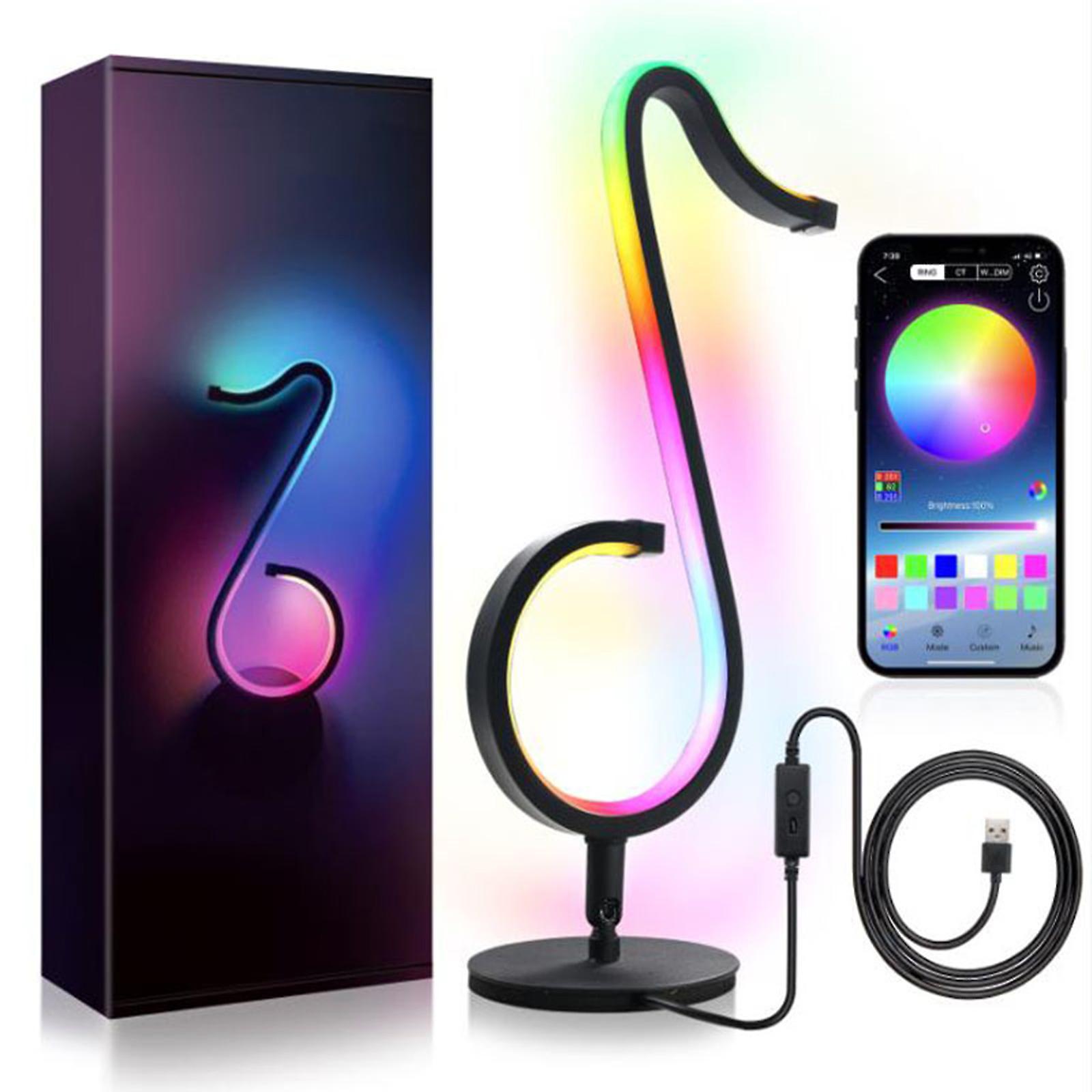 Smart Led Light Rgb Ic Smart Ambiance Night Light Remote Control Dimmable Color Changing Light Compatible With Alexa and Google Assistant Led Play Light