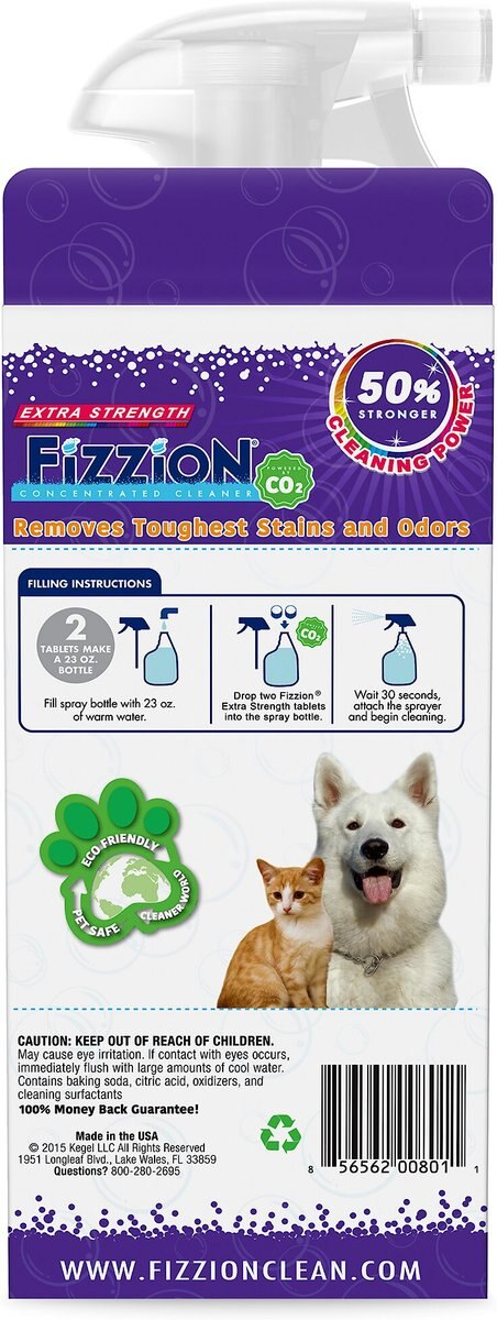 Fizzion Extra Strength Stain and Odor Eliminator， 23-oz bottle