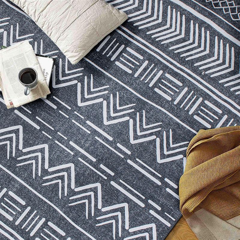 World Rug Gallery Contemporary Geometric Bohemian Machine Washable Area Rug