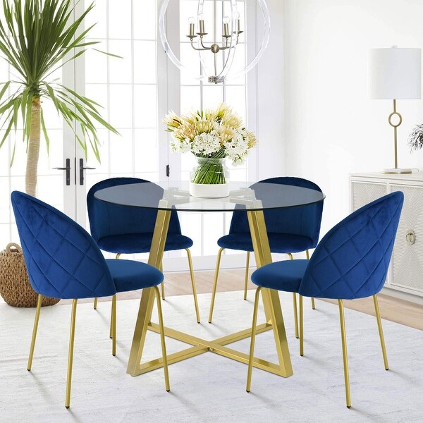 Modern Velvet Dining Chair (Set of 4 )