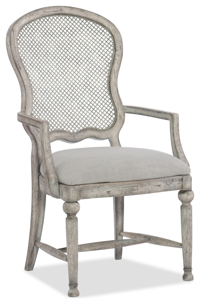 Boheme Gaston Metal Back Arm Chair   French Country   Dining Chairs   by Hooker Furniture  Houzz